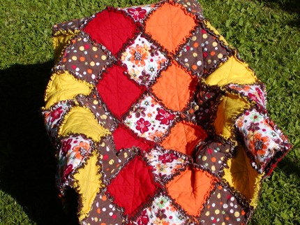Baby rag quilt